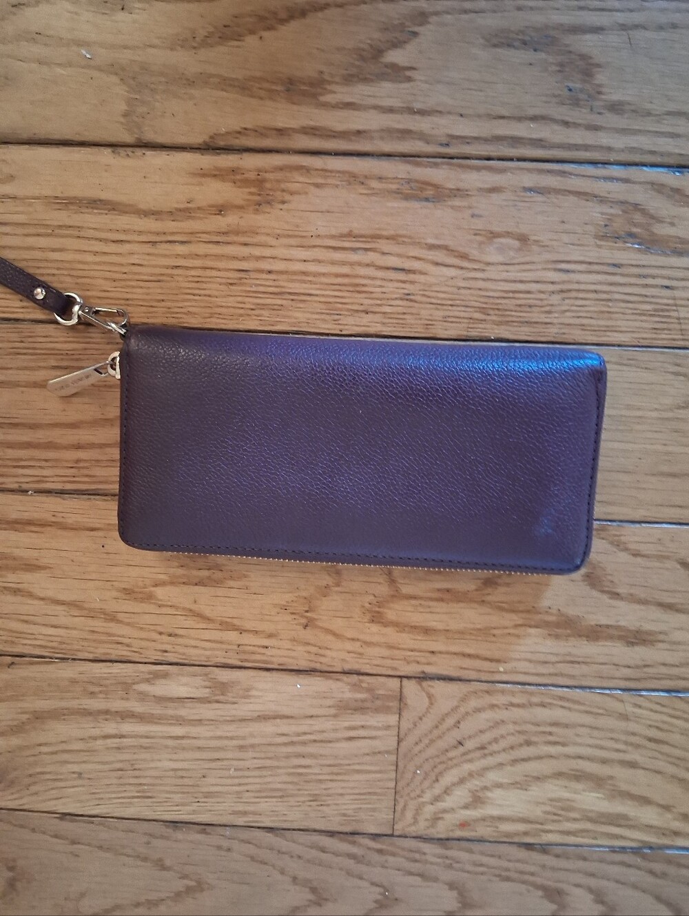 Michael Kors Purple Leather Zip Wallet Wristlet - Picture 3 of 10